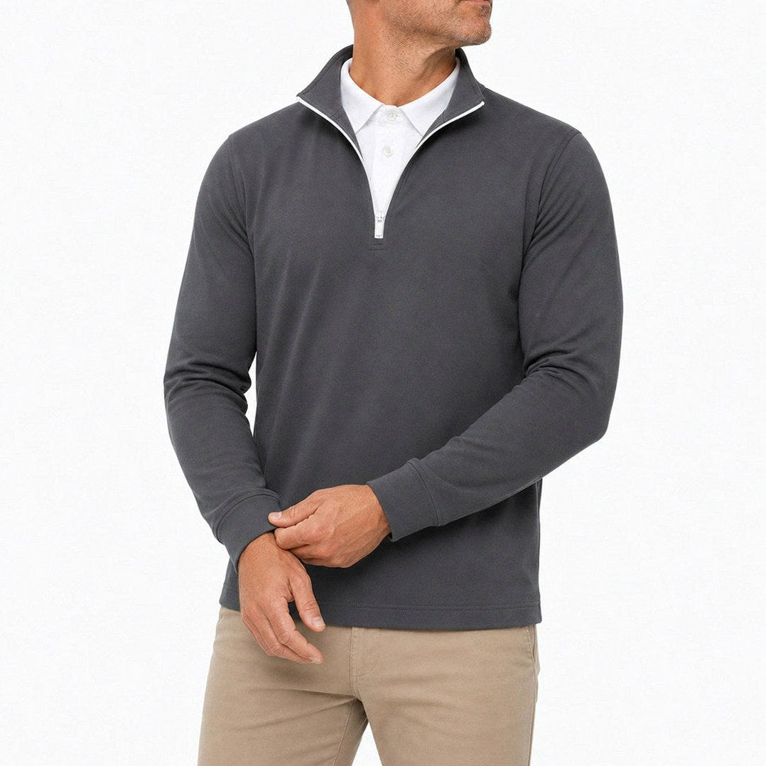 Leon - Men’s Ultra-Comfort 2-in-1 Quarter-Zip, view 8