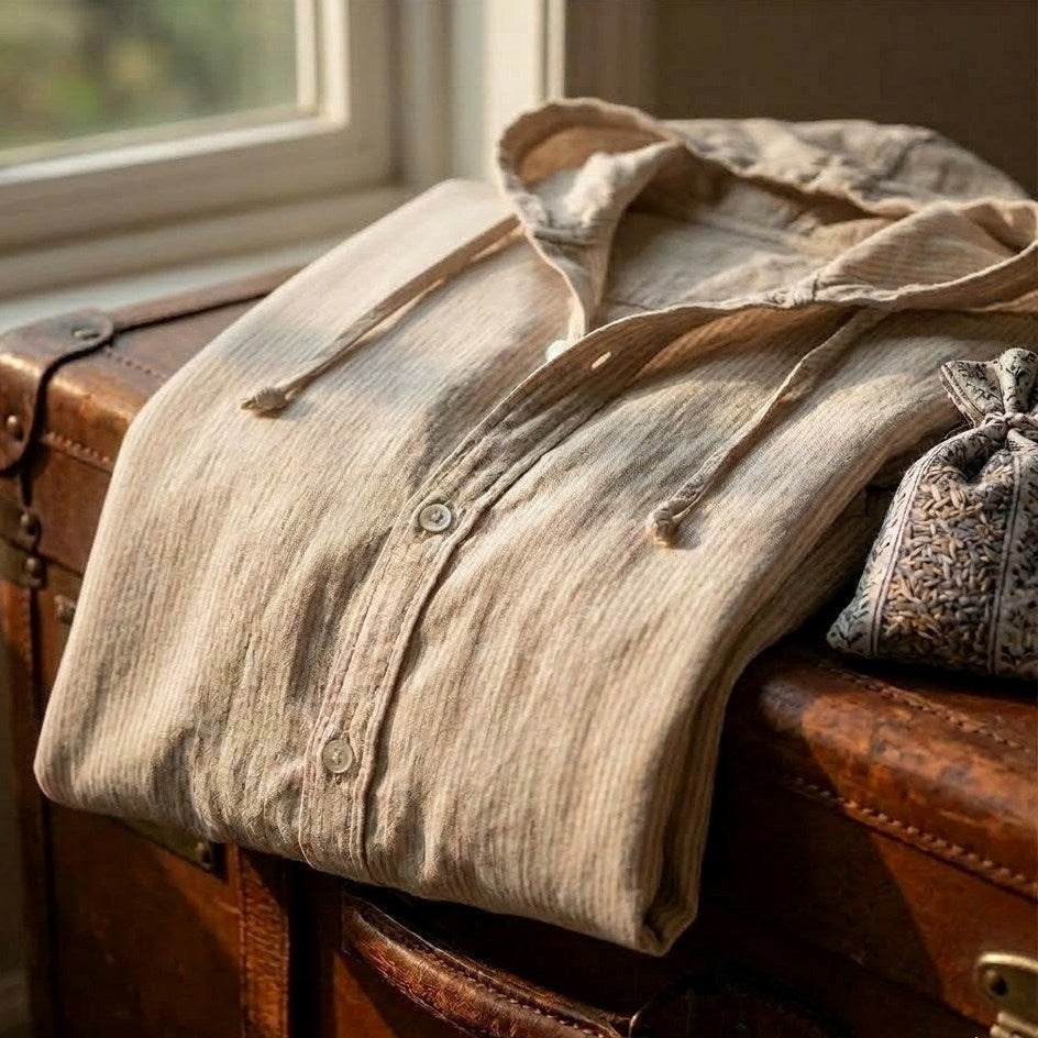 Linden Linen Pullover for Men, view 3