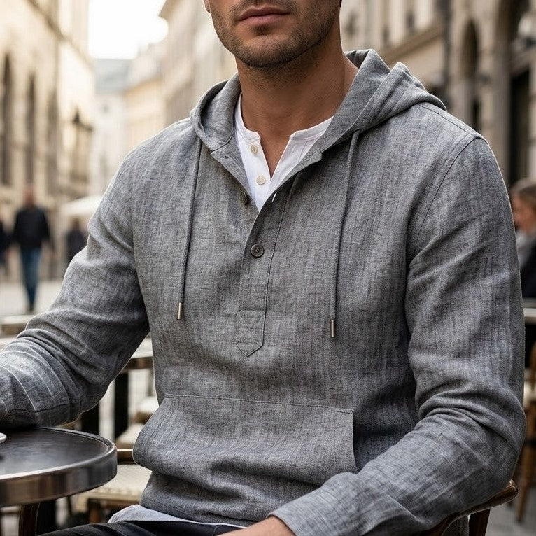 Linden Linen Pullover for Men, view 5