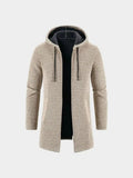 Locarno Knitted Hooded Winter Coat – Corsavi in Beige