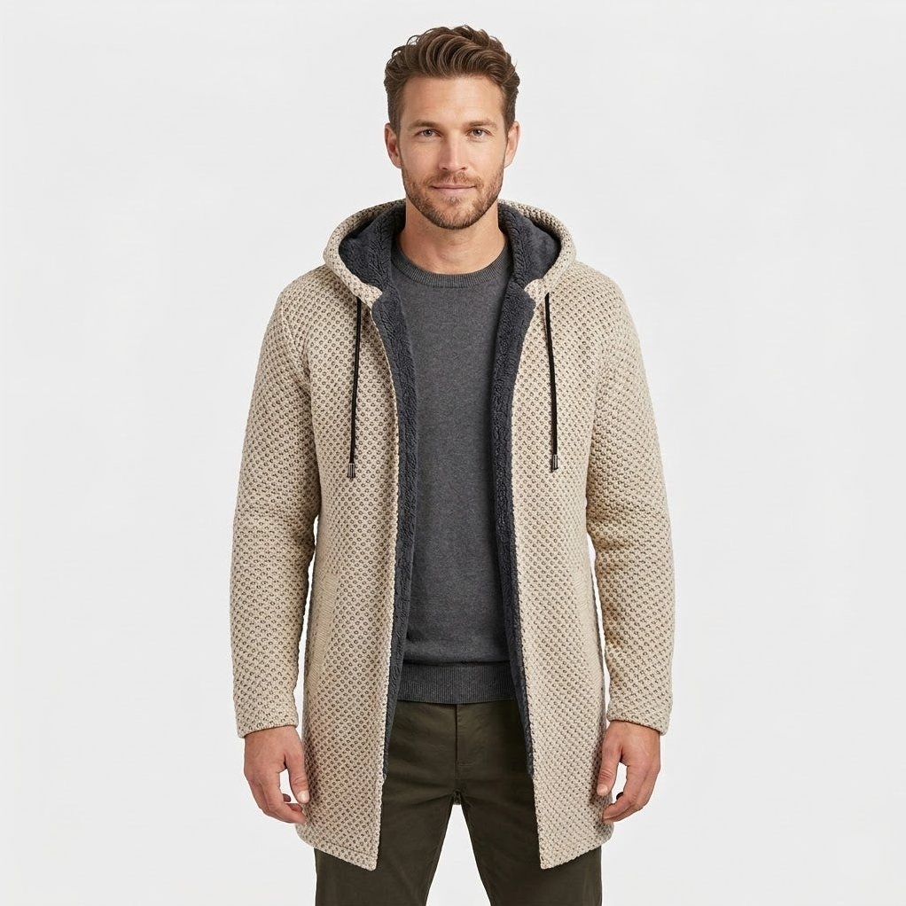 Locarno Knitted Hooded Winter Coat – Corsavi, view 1