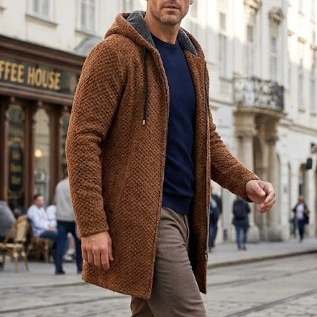 Locarno Knitted Hooded Winter Coat – Corsavi, view 3