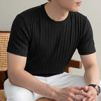 Lucca - Men's Ultra-Comfort Ribbed T-Shirt, view 2