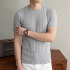 Lucca - Men's Ultra-Comfort Ribbed T-Shirt, view 9