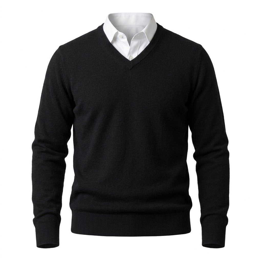 Men’s Cashmere V-Neck Sweater – Corsavi, view 1