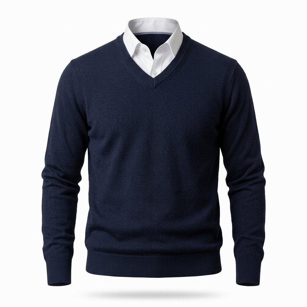 Men’s Cashmere V-Neck Sweater – Corsavi, view 6