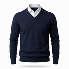 Men’s Cashmere V-Neck Sweater – Corsavi, view 6
