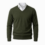 Men’s Cashmere V-Neck Sweater – Corsavi, view 12