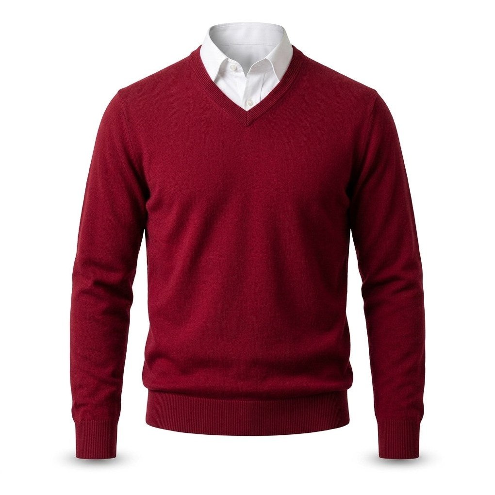 Men’s Cashmere V-Neck Sweater – Corsavi, view 14