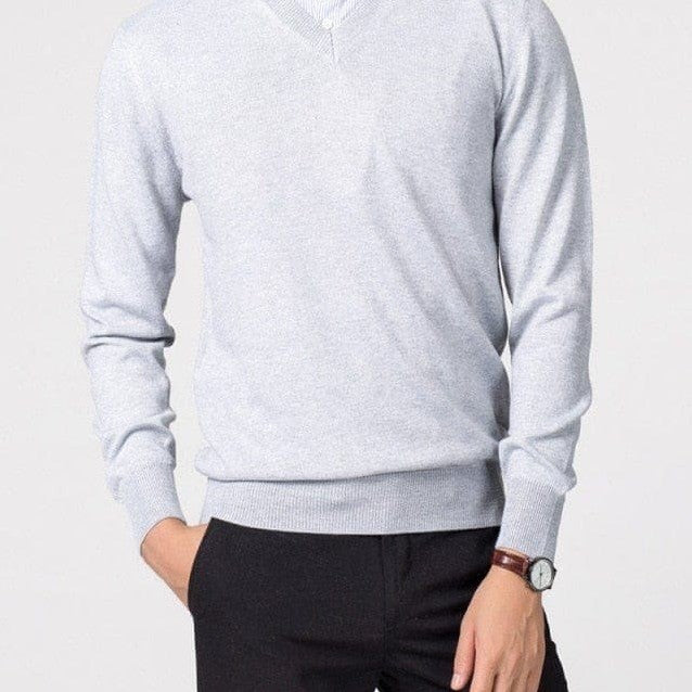 Men’s Cashmere V-Neck Sweater – Corsavi, view 23