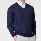 Men’s Cashmere V-Neck Sweater – Corsavi, view 24