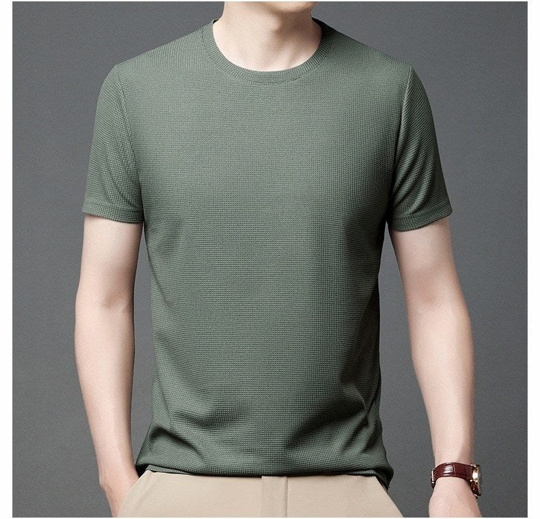 Menton - Men's Ultra-Comfort Waffle Crew T-Shirt, view 6