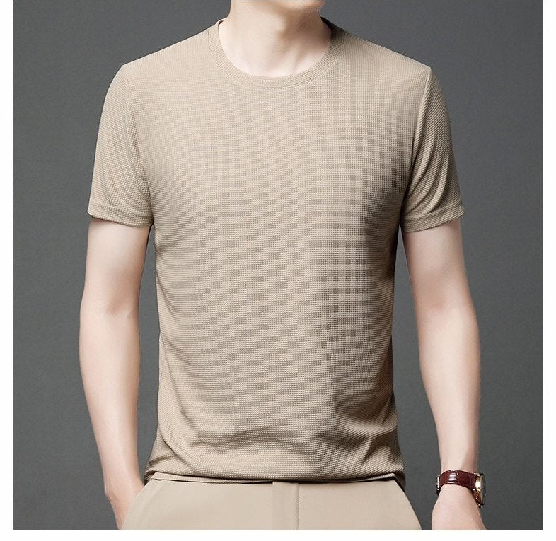 Menton - Men's Ultra-Comfort Waffle Crew T-Shirt, view 8