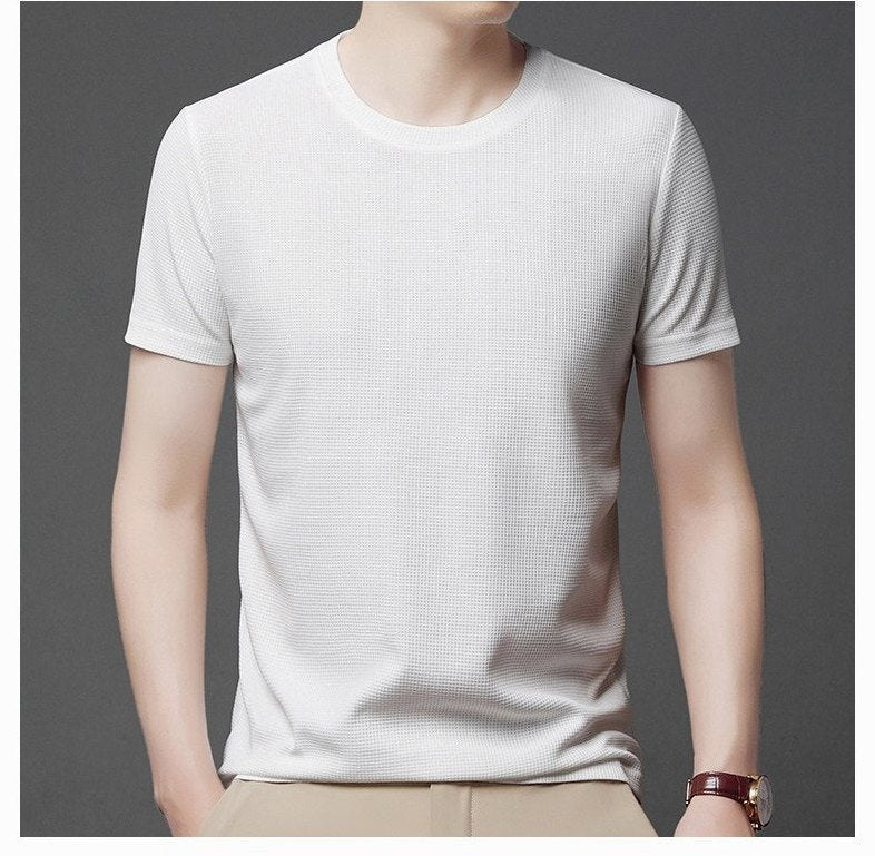 Menton - Men's Ultra-Comfort Waffle Crew T-Shirt, view 14