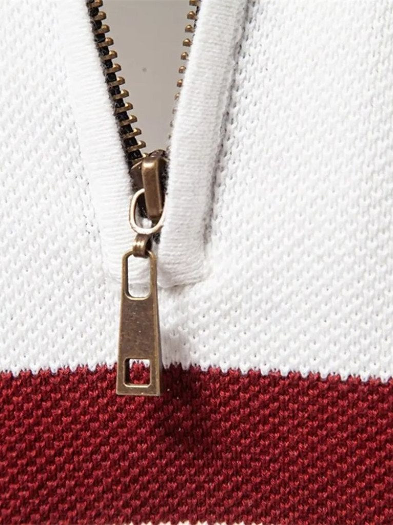 Quarter-Zip Jumper Sweater for Men, view 4