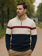 Quarter-Zip Jumper Sweater for Men, view 5