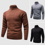 Rhys – Men's Fitted Turtleneck Jumper, view 6