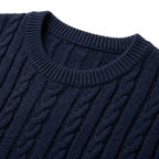 Robin | Men's Crew-Neck Cable Knit Sweater, view 3