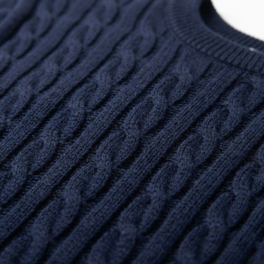Robin | Men's Crew-Neck Cable Knit Sweater, view 4