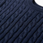Robin | Men's Crew-Neck Cable Knit Sweater, view 4