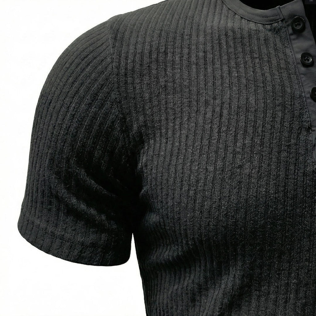 Siena - Men's Ultra-Comfort Henley Shirt, view 2