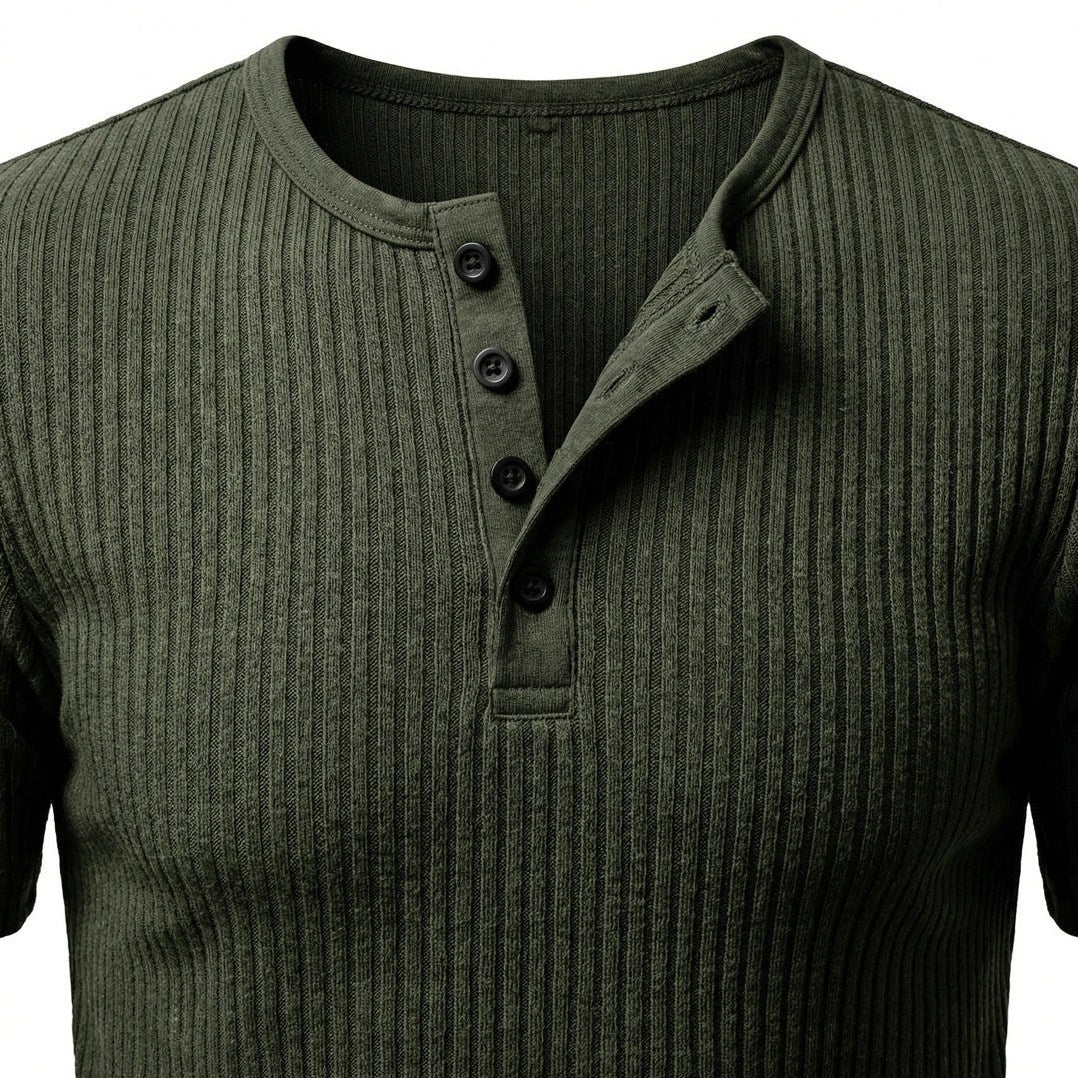 Siena - Men's Ultra-Comfort Henley Shirt, view 6