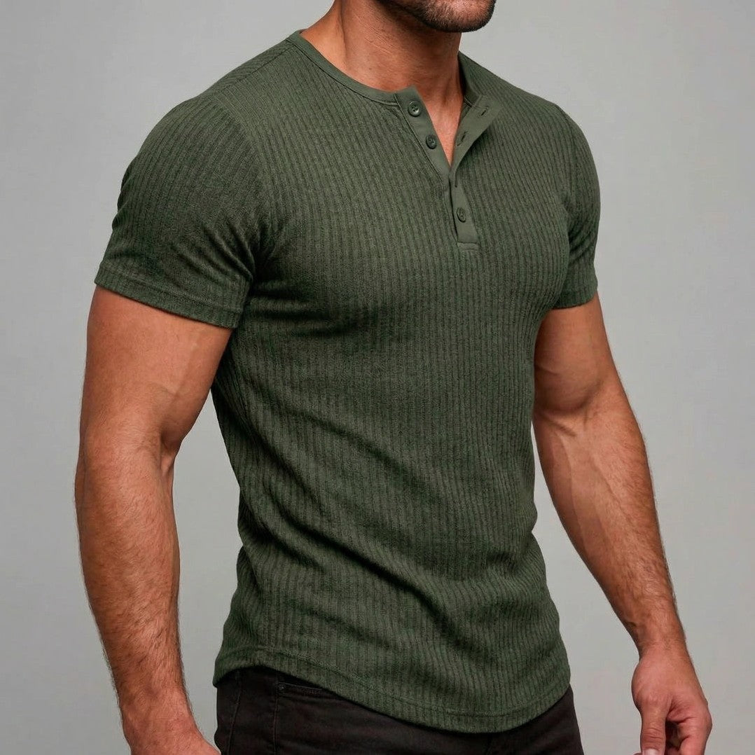 Siena - Men's Ultra-Comfort Henley Shirt, view 7