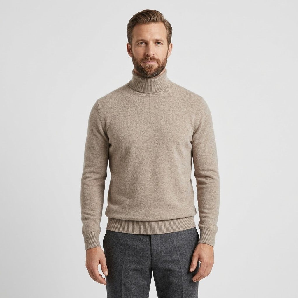 Signature Cashmere Turtleneck for Men, view 1