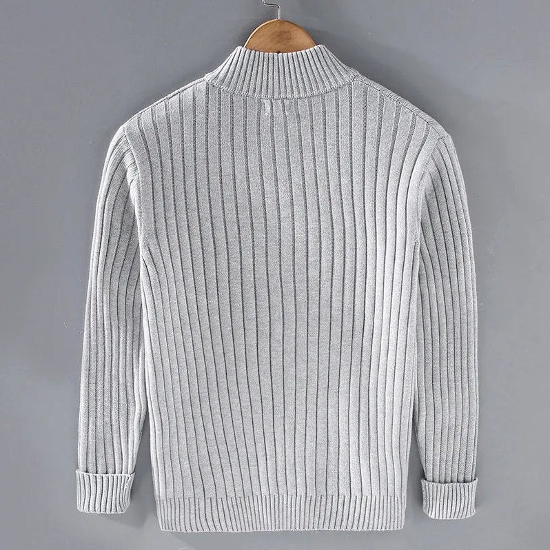 Thorne Knit Jacket (Ribbed Zip Cardigan) for Men, view 7