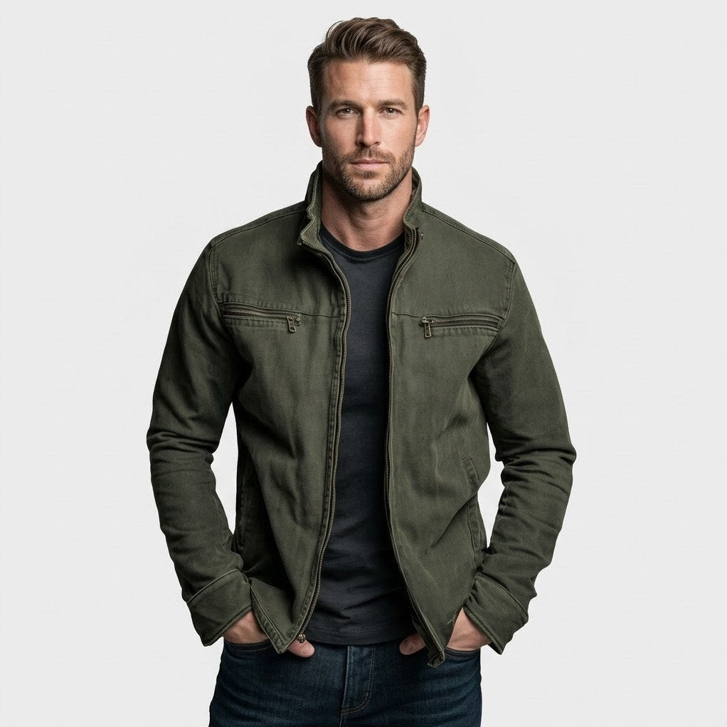 Valmont Vintage Olive Field Jacket – Corsavi, view 1