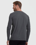 Varenna - Men's Ultra-Comfort Long Sleeve Henley, view 5