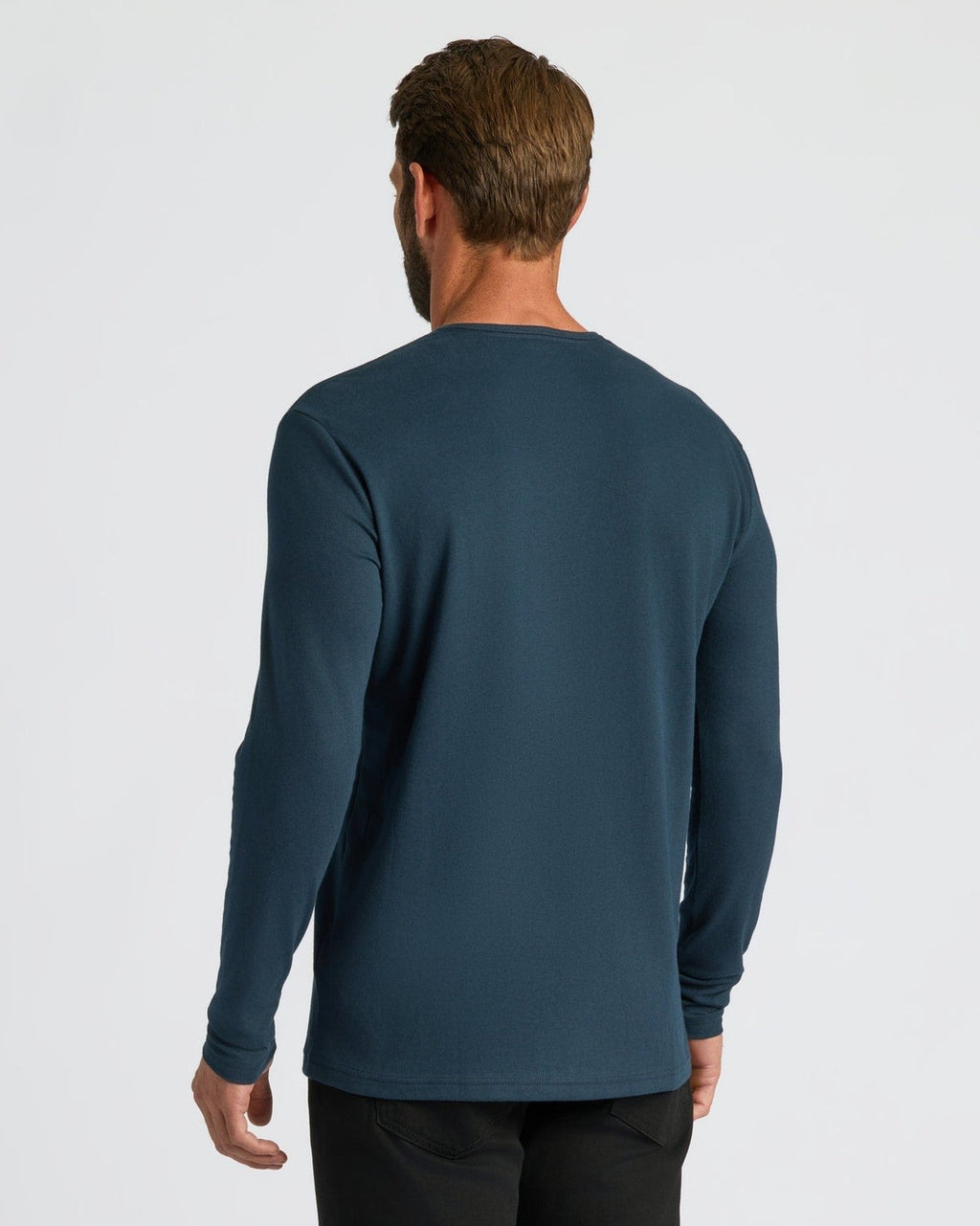 Varenna - Men's Ultra-Comfort Long Sleeve Henley, view 11