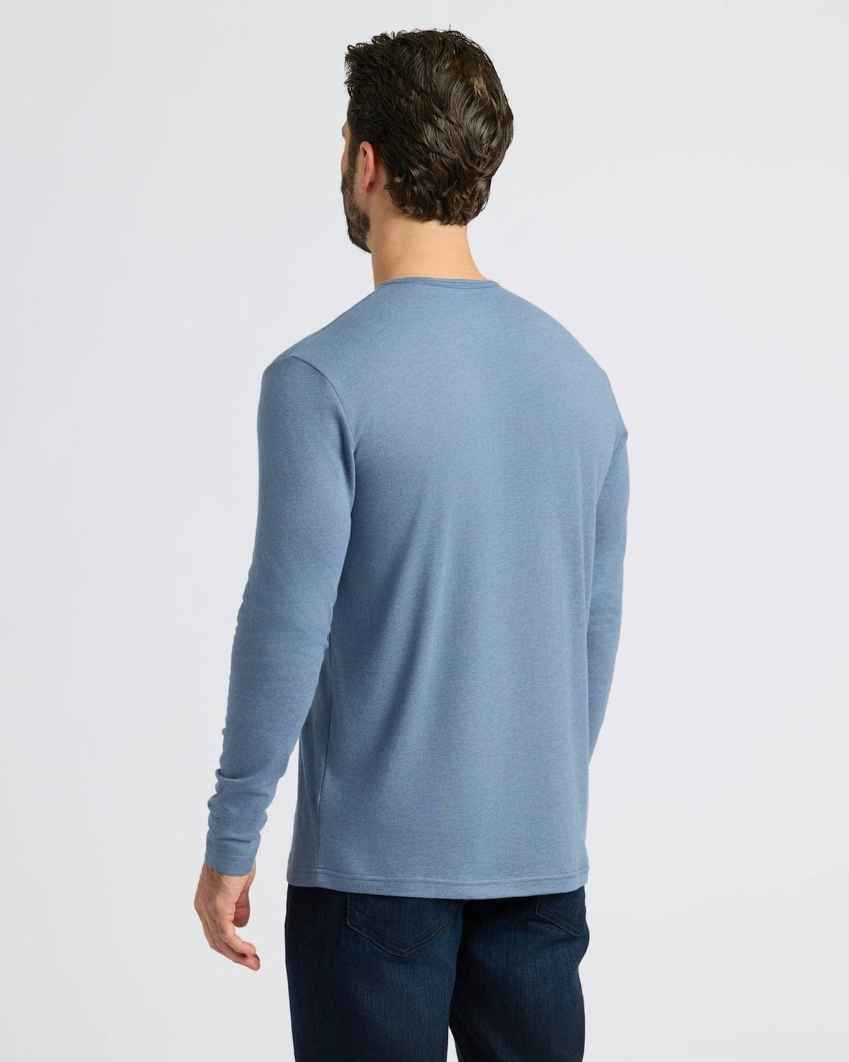 Varenna - Men's Ultra-Comfort Long Sleeve Henley, view 14