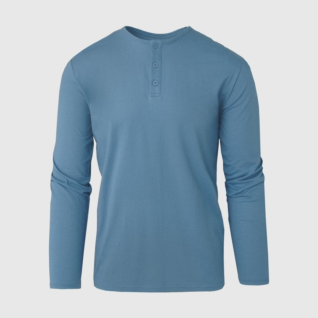 Varenna - Men's Ultra-Comfort Long Sleeve Henley, view 16