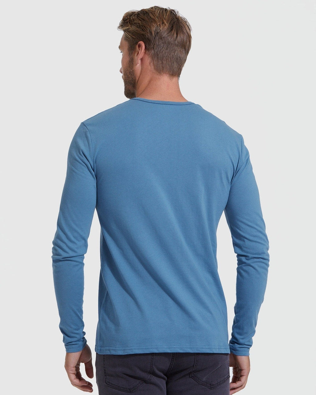 Varenna - Men's Ultra-Comfort Long Sleeve Henley, view 17